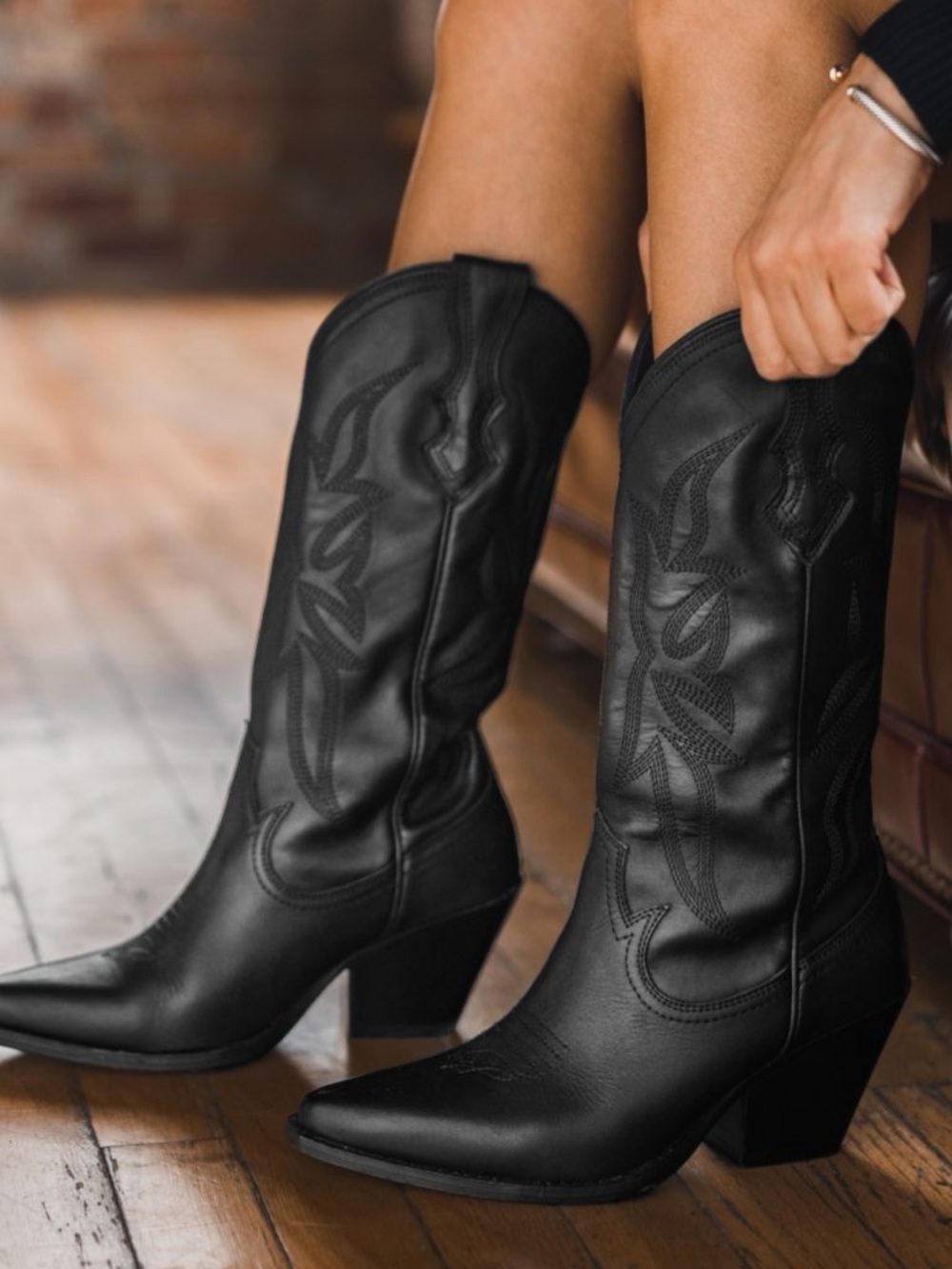 Thursday Boot Company Rodeo Boots - Women’s Size 9.5 - Black Leather Cowboy Boot